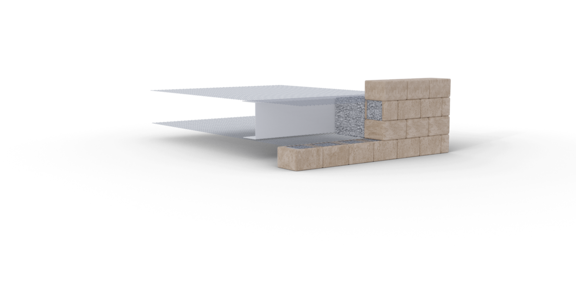 Fortrac blokstructuur - Diverse ontwerpen van betonblokken - Huesker Bauprojekte