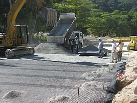 Gebruik van Fortrac op een bouwplaats op de Seychellen