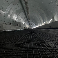 Gebruik van HaTelit voor versterking in een tunnel