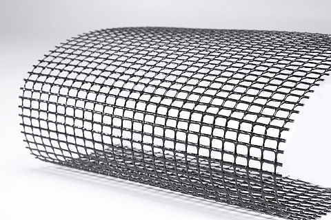 Materiaaloverzicht van het PES-PVC 40/40 gaas voor de Tectura Textile gevel