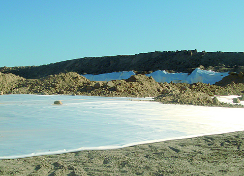 Piles of earth scattered across Stabilenka