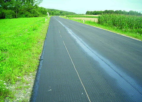 Repair work on a country road