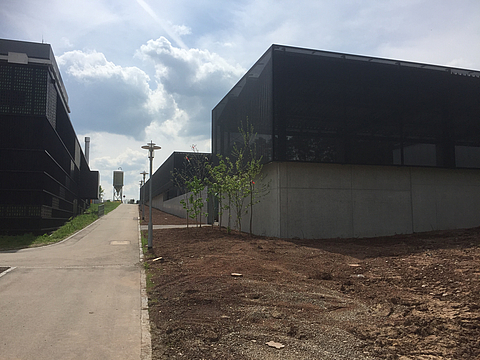 Facade cladding at a university