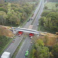 Viaductconstructie voor voetgangers met Fortrac Paneel