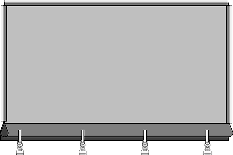 Afbeelding van een rechthoek, een variant van de Lubratec klemvarianten