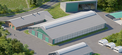 Lubratec totaaloplossingen: Intelligente combinatie van ventilatie en verlichting voor kalveropfok Lubratec totaaloplossingen: Producten voor de kalveropfok, inclusief Concept voor een intelligent stalklimaat