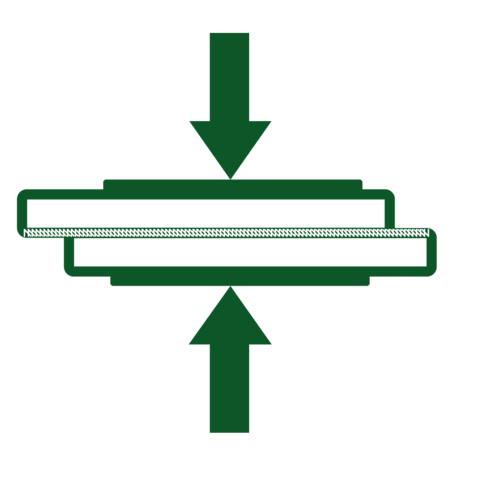 Geanimeerd pictogram lasproces - pijlen