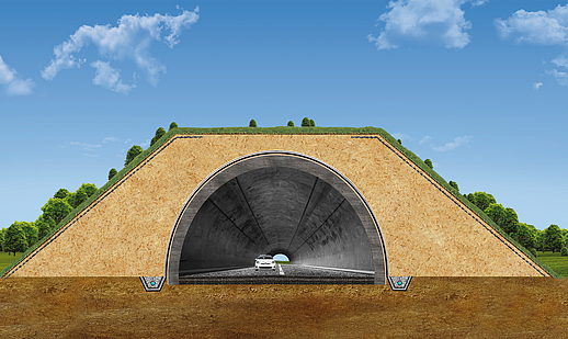 Betrouwbare afdichting van tunneldoorsnede met Tektoseal Clay Dubbele afdichting met Tektoseal Clay voor een betrouwbare afdichting van de tunneldoorsnede