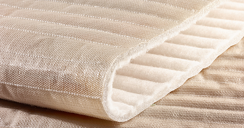Gedetailleerd overzicht van het materiaal in Tektoseal® Active PFAS Materiaalstructuur van Tektoseal® Active PFAS in detail