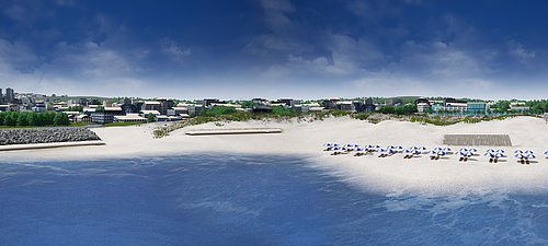 Dijken, dammen en duinversterking met SoilTain buizen en SoilTain zakken voor duurzame bescherming tegen overstromingen Duurzame bescherming tegen overstromingen met SoilTain buizen en SoilTain zakken in de vorm van dijken, dammen en duinversterkingen, geschikt voor landschap en hotelvoorzieningen