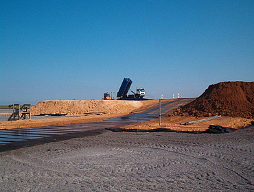 Delivery by lorry to the landfill site